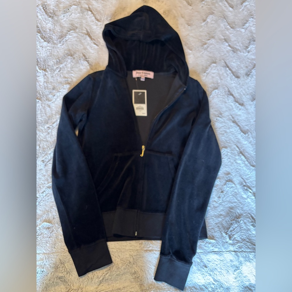 Juicy Couture Black Original Zip Hoodie